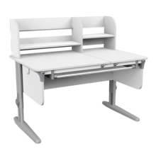 раздельная парта дэми сут.62 с выдвижным пеналом и надстройкой Дэми СУТ.62 PRO